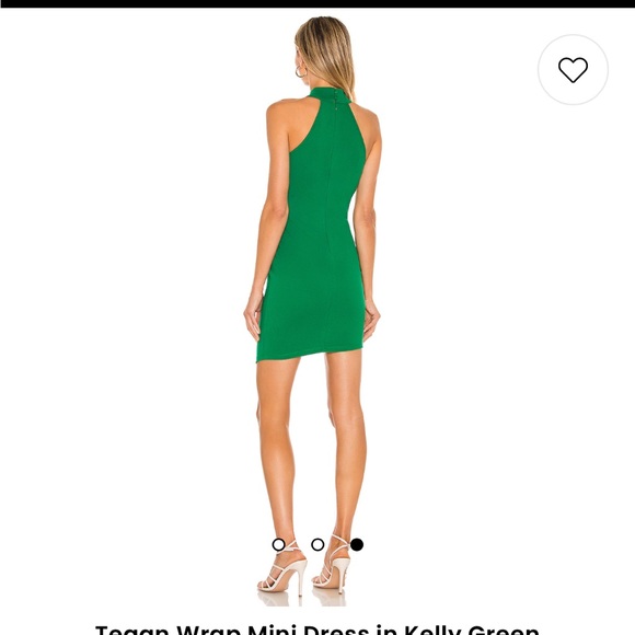 TEGAN wrap mini dress (Kelly green, size medium) superdown REVOLVE - Picture 3 of 3